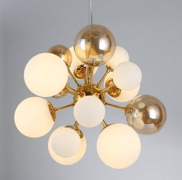 NOWOCZESNA LAMPA WISZĄCA ZŁOTA GALAKSIDA W10
