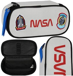 Piórnik saszetka, dla chłopca, Starpak, NASA, szary
