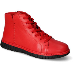 Botki Ravini 23661/S Czerwone lico