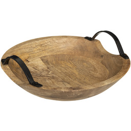 Atmosphera Ozdobna misa z drewna mango, Ø 30