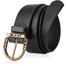 Skórzany pasek damski BETLEWSKI Czarny 85