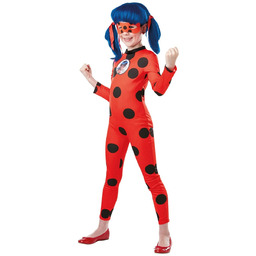 Rubie''s Oficjalny kostium Ladybug Miraculous, poliester, czerwony, XL