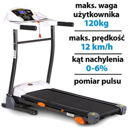 HERTZ FITNESS Bieżnia elektryczna Basic 12km/h