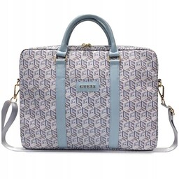 Torba Guess GCube Stripes na laptopa 16'' niebieska