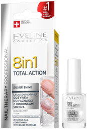Eveline - Odżywka do paznokci 8w1 silver