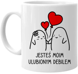 Jesteś moim ulubionym debilem - kubek na prezent