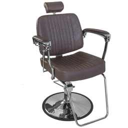 Fotel barberski BJORN BH-3318 Brązowy matowy