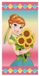 Duży Ręcznik Plażowy Kąpielowy Frozen Anna Licencj