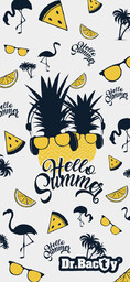 Dr. Bacty, Ręcznik treningowy, Hello Summer L, 60x130