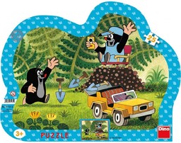 Dino, puzzle, puzzle, Krecik i Przyjaciele, Samochodzik, 25