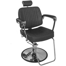 Fotel barberski BJORN BH-3318 Czarny matowy