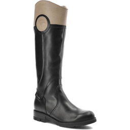 Czarne Kozaki Karino Damskie Wygodne Obuwie