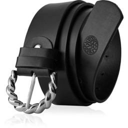 Skórzany pasek damski BETLEWSKI Czarny 85