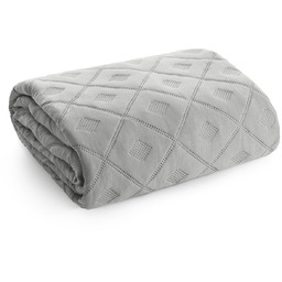 Narzuta 200 x 220 Design Pikowana Alara6 Srebrny