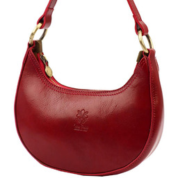 Modna listonoszka skórzana torebka na ramię półksiężyc Florence