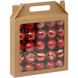 Atmosphera Zestaw bombek w brokatowe wzory, Ø 6