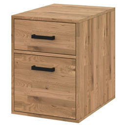 Kontenerek dębowy pod biurko CUBE D1S1 60x45x40-60 cm