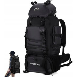 Plecak turystyczny AUGOT BK90 powyżej 80 l czarny