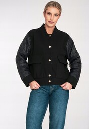 Kurtka bomberka damska Czarna bomberka damska M1097 r.