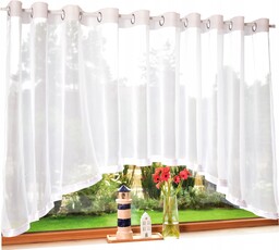 Firana Gotowa przelotki łuk 500x150 kółka