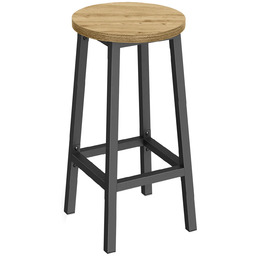 Edinos Premium Loftowy hoker z podnóżkiem dąb artisan