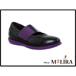 Ecco Alicia baleriny dziewczęce skóra czarne r.27