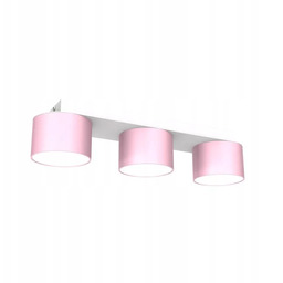 Lampa sufitowa Dixie Pink/White3xGX53