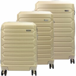 Pierre Cardin trzy walizki na kółkach zestaw podróżny