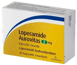 Loperamide Lek przeciwbiegunkowy Aurovitas 2 mg, 20 kaps.