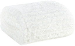 Koc 170 x 210 Mikrofibra Tłoczona Lisa Biały