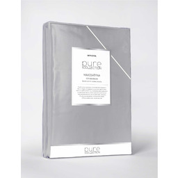 Pościel 200x140 Jasny szary kolekcja Pure Makosatyna Detexpol