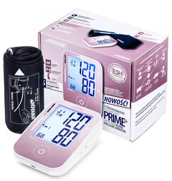 Novama Prime+ Pink, automatyczny ciśnieniomierz naramienny, z mankietem