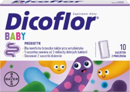 Dicoflor Baby, dla niemowląt i dzieci, 10 saszetek