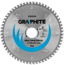 GRAPHITE Tarcza do cięcia 55H546 185 mm