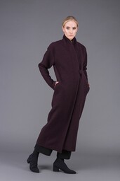 Pakamera Plum col haut coat