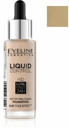 Eveline Liquid Control HD Mattifying Drops Foundation 030