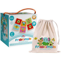 KIDS EUROSWAN Gra logiczna Frootimals Drewniane domino FT00030