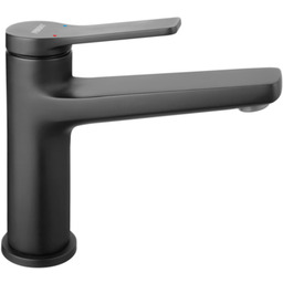 Bateria umywalkowa stojąca, KLIK-KLAK NEXUS czarna