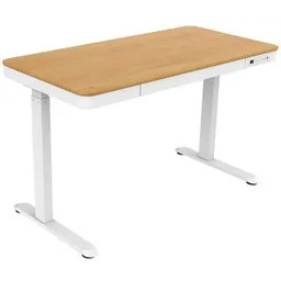 Tuckano ET119W-C 120,4cm Regulacja wysokości Biały dąb Biurko