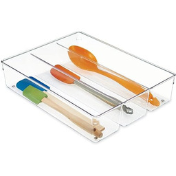 iDesign Organizer do szuflad głębokich z 3 przegrodami,