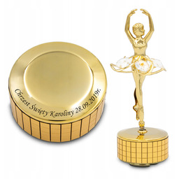 Pozytywka Baletnica Kryształy z Grawerem