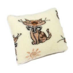 Kampol Poduszka wełniana merynos 40x45 Kotki Wyroby rehabilitacyjne