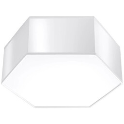 Sollux Sześciokątna lampa sufitowa SL.1056 do sypialni biała