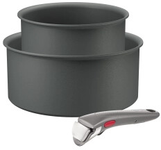 Tefal Ingenio Halo L8019453 Indukcja Aluminium 3 elementy