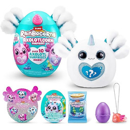 Rainbocorns Sparkle Heart Series 1-AXOLOTLCORN Surprise White Axolotl,