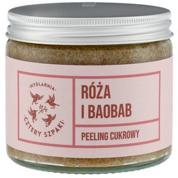 Peeling cukrowy do ciała Róża i Baobab 250ml