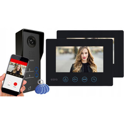 Wideodomofon WiFi Videodomofon Domofon Dwurodzinny Full Hd Breloki