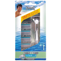 Wilkinson Sword, Quattro Titanium Sensitive, maszynka do golenia