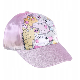Czapka z daszkiem letnia Świnka Peppa Pig różowa