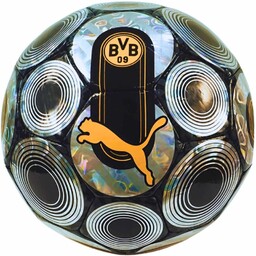 Puma Piłka nożna BVB Culture czarno-srebrna 84393 02